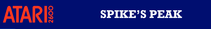 Spike's Peak logo for Atari 2600